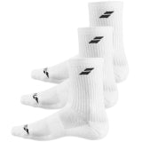 BABOLAT Basic 3 Pairs Pack Socks 1000 White/White
