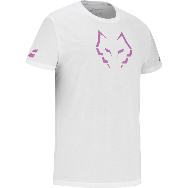 BABOLAT COTTON TEE J. LEBRON T-shirt 1000 White/White