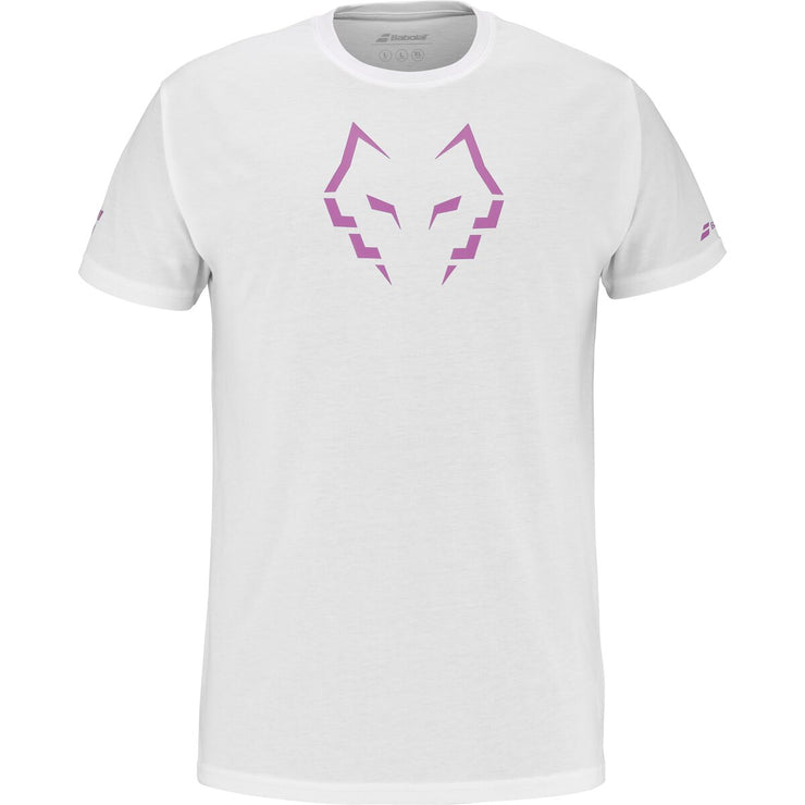 BABOLAT COTTON TEE J. LEBRON T-shirt 1000 White/White