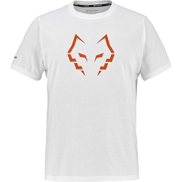 BABOLAT COTTON TEE J. LEBRON T-shirt 1000 White/White