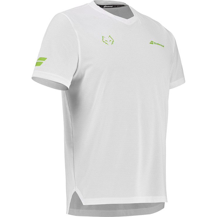 BABOLAT CREW NECK TEE J. LEBRON T-shirt 1000 White/White