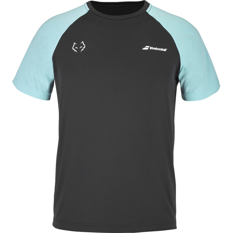 BABOLAT CREW NECK TEE JUAN T-shirt 2038 Black/Light Blue