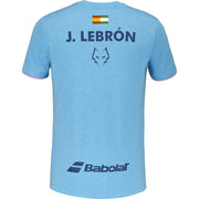 BABOLAT CREW NECK TEE LEBRON T-shirt 4134CBH Cyan Blue Hthr