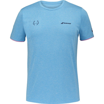 BABOLAT CREW NECK TEE LEBRON T-shirt 4134CBH Cyan Blue Hthr