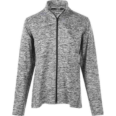 VICTOR Dagny W Melange Full zipper Performance Midlayer Sweatshirt 1005 Light Grey Melange