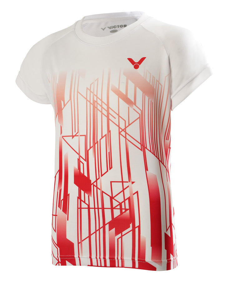 VICTOR Denmark Team Kids T-shirt 2020 T-shirt 4996AD White/Red (AD)