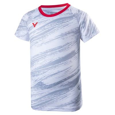 VICTOR Denmark Team Kids T-shirt 2022 T-shirt 1999A White (A)