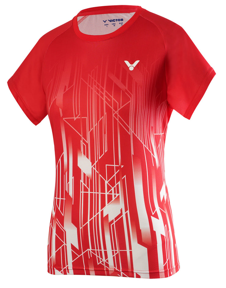 VICTOR Denmark Team Women T-shirt 2020 T-shirt 4995DA Red/White (DA)