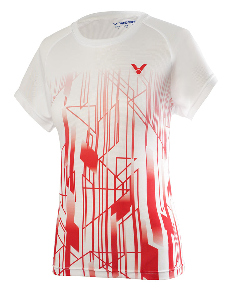 VICTOR Denmark Team Women T-shirt 2020 T-shirt 4996AD White/Red (AD)