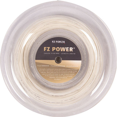 FZ FORZA FZ Power 0.68 (200m Reel) Badminton Strings 1002 White