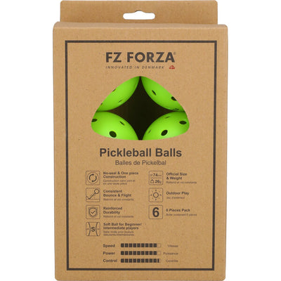 FZ FORZA FZ pickleballs 40S - 6 pcs. Pickleball 3008P Apple Green (P)
