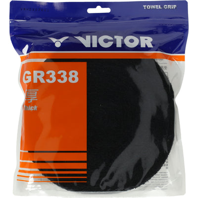VICTOR GR338 Towel grip Grip 1001C Black (C)