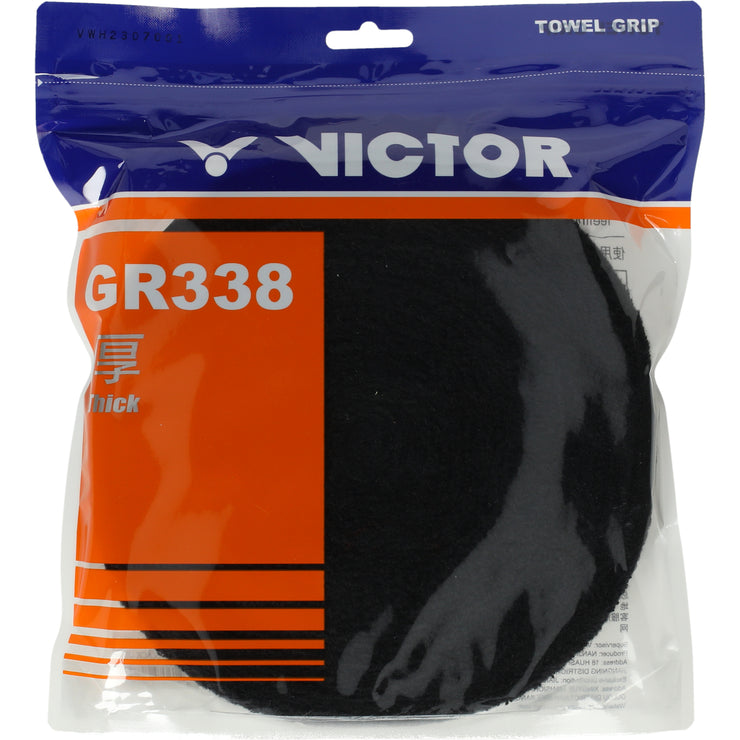 VICTOR GR338 Towel grip Grip 1001C Black (C)