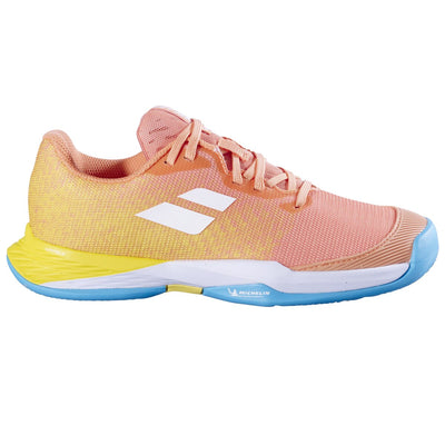BABOLAT JET MACH 3 CLAY JUNIOR Shoes 6018 Coral/Gold Fusion