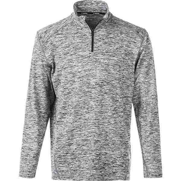 VICTOR Lamon M Melange Performance Midlayer Sweatshirt 1005 Light Grey Melange