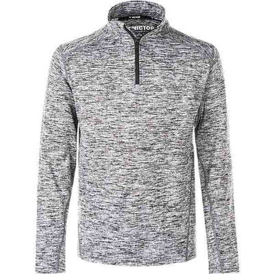 VICTOR Manis Jr. Melange Performance Midlayer Sweatshirt 1005 Light Grey Melange