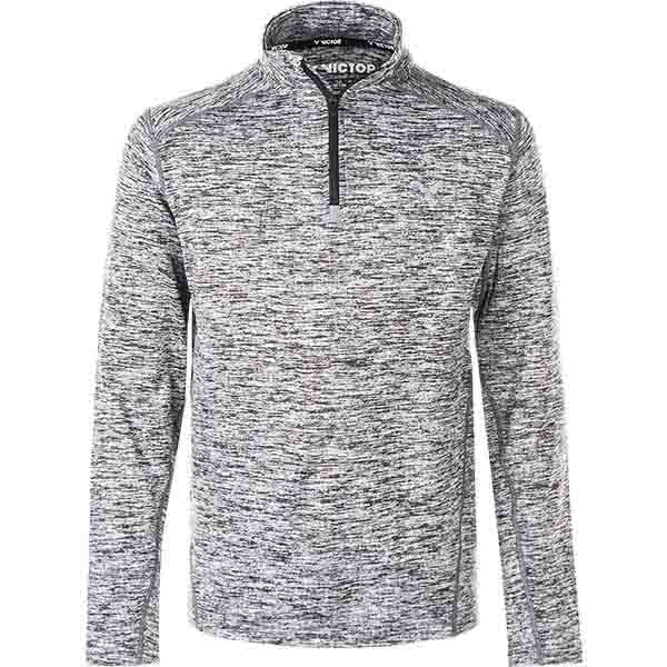 VICTOR Manis Jr. Melange Performance Midlayer Sweatshirt 1005 Light Grey Melange