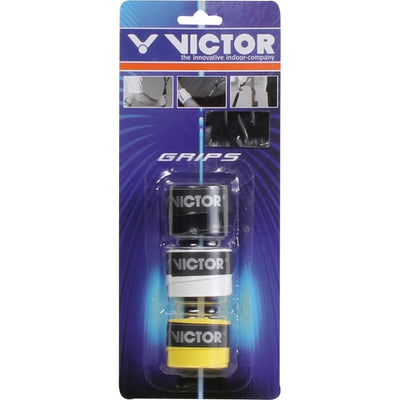 VICTOR Overgrip Blister 3 Pcs Grip 1001 Black