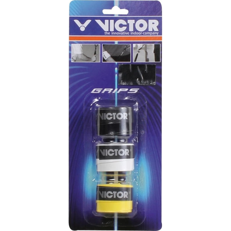 VICTOR Overgrip Blister 3 Pcs Grip 1001 Black
