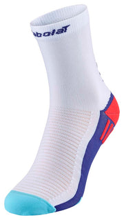 BABOLAT PADEL MID-CALF SOCKS Socks 1082 White/Surf Blue