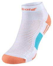 BABOLAT PADEL QUARTER SOCKS Socks 1085 White/Canyon Sunset