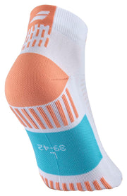 BABOLAT PADEL QUARTER SOCKS Socks 1085 White/Canyon Sunset