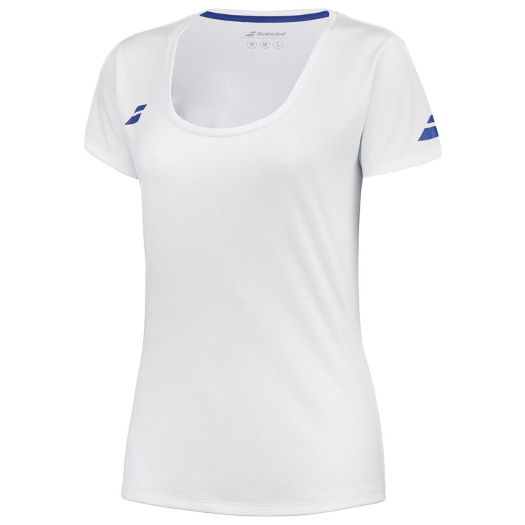 BABOLAT PLAY CAP SLEEVE TOP GIRL T-shirt 1000 White/White