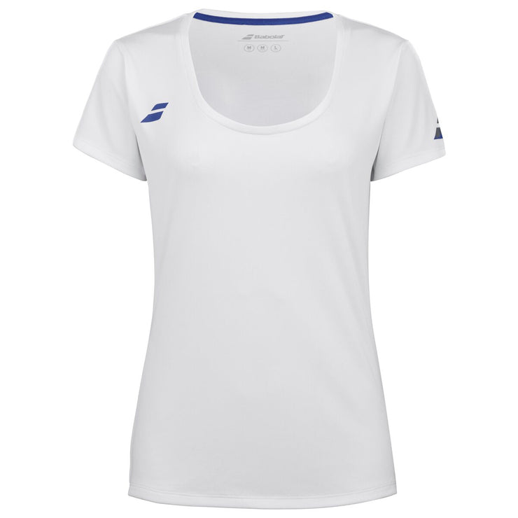 BABOLAT PLAY CAP SLEEVE TOP GIRL T-shirt 1000 White/White