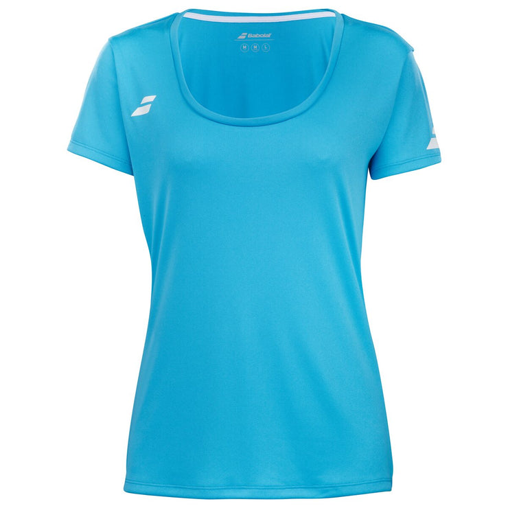 BABOLAT PLAY CAP SLEEVE TOP GIRL T-shirt 4124 Cyan Blue