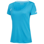 BABOLAT PLAY CAP SLEEVE TOP WOMEN T-shirt 4124B Cyan Blue