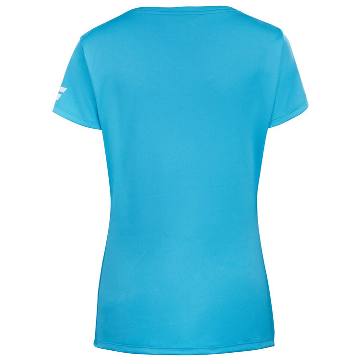 BABOLAT PLAY CAP SLEEVE TOP WOMEN T-shirt 4124B Cyan Blue
