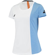BABOLAT PLAY CAP SLEEVE TOP WOMEN T-shirt 1095 White/Blue