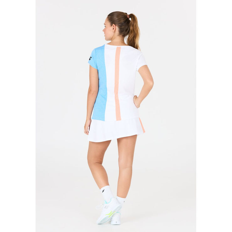 BABOLAT PLAY CAP SLEEVE TOP WOMEN T-shirt 1095 White/Blue