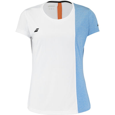 BABOLAT PLAY CAP SLEEVE TOP WOMEN T-shirt 1095 White/Blue