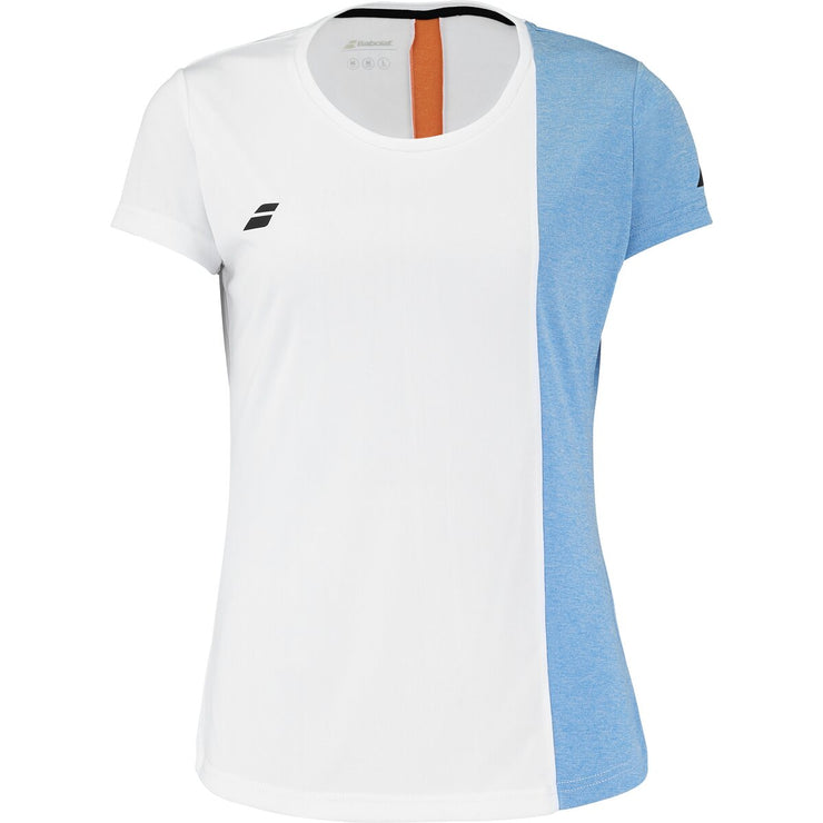 BABOLAT PLAY CAP SLEEVE TOP WOMEN T-shirt 1095 White/Blue