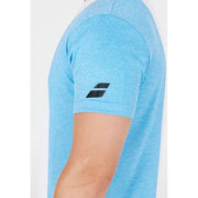 BABOLAT PLAY CREW NECK TEE MEN T-shirt 1095 White/Blue