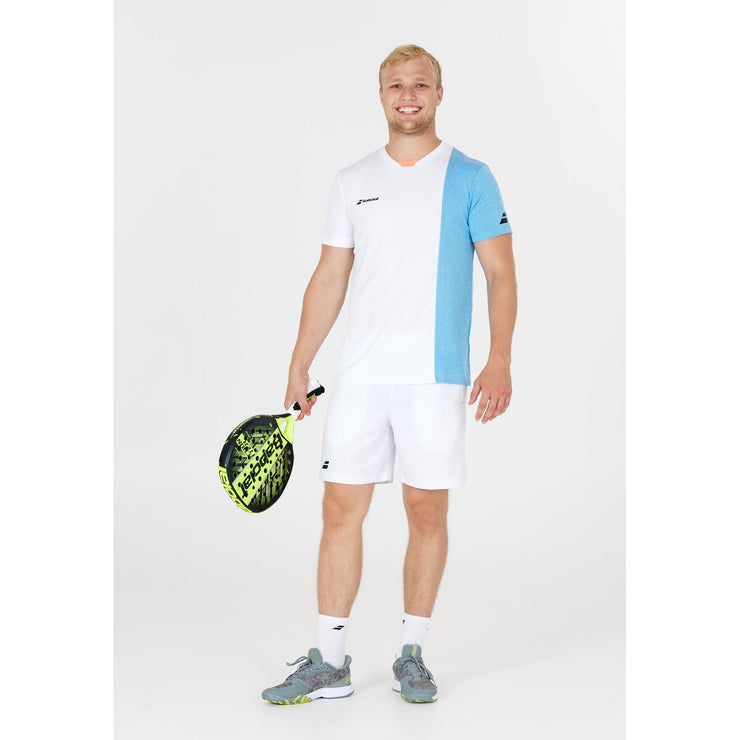 BABOLAT PLAY CREW NECK TEE MEN T-shirt 1095 White/Blue
