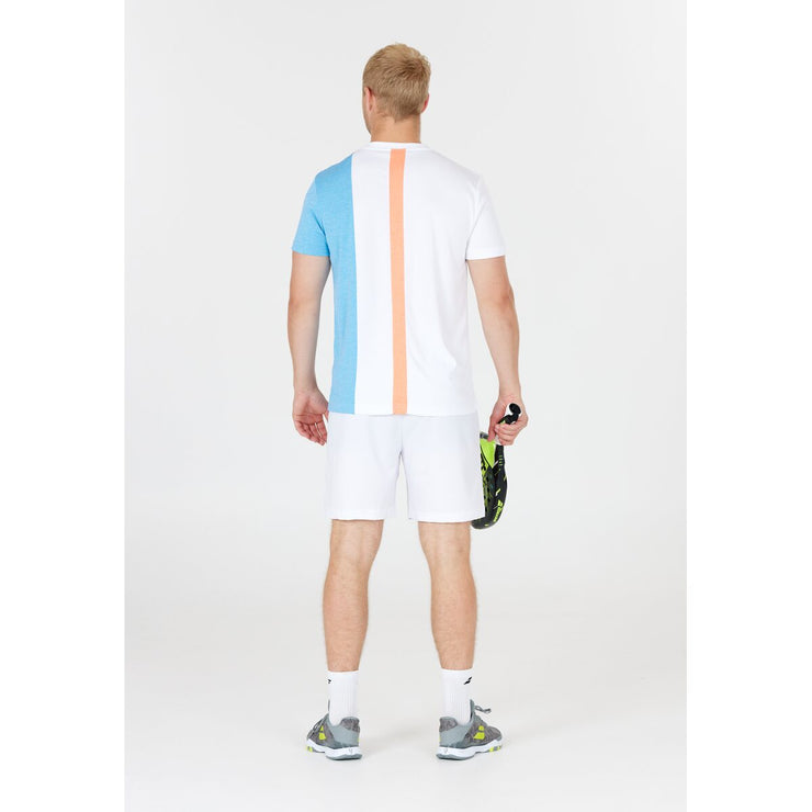 BABOLAT PLAY CREW NECK TEE MEN T-shirt 1095 White/Blue
