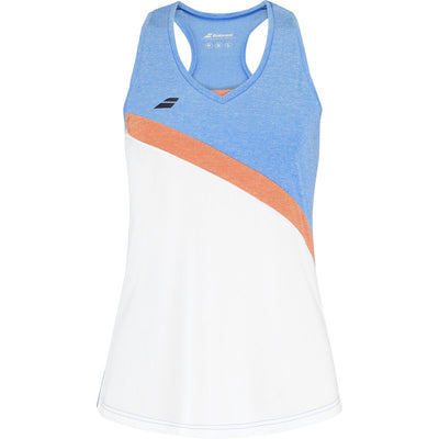 BABOLAT PLAY TANK TOP WOMEN T-shirt 1095 White/Blue