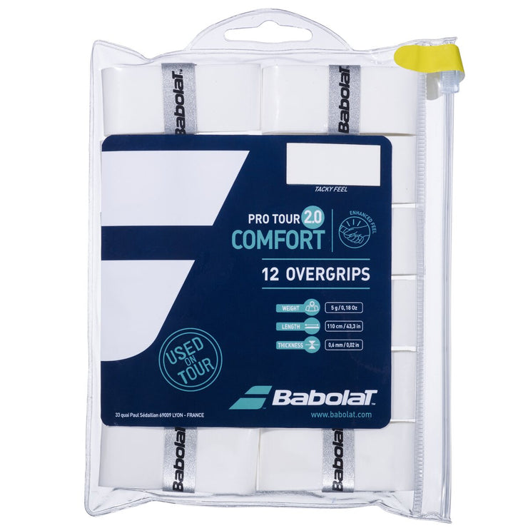 BABOLAT PRO TOUR 2.0 X12 Grip 0101 White
