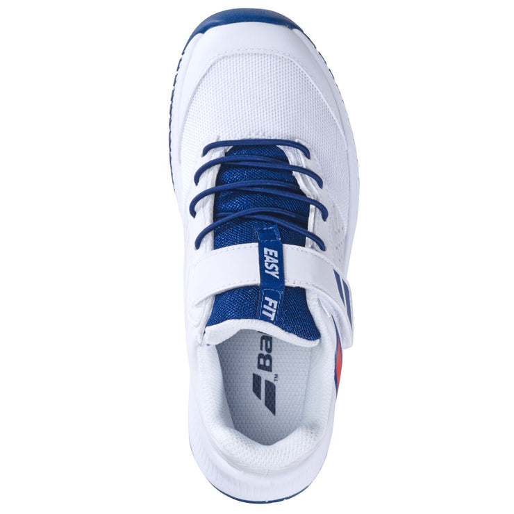 BABOLAT PULSION ALL COURT KID BOY Shoes 1005 White/Estate Blue