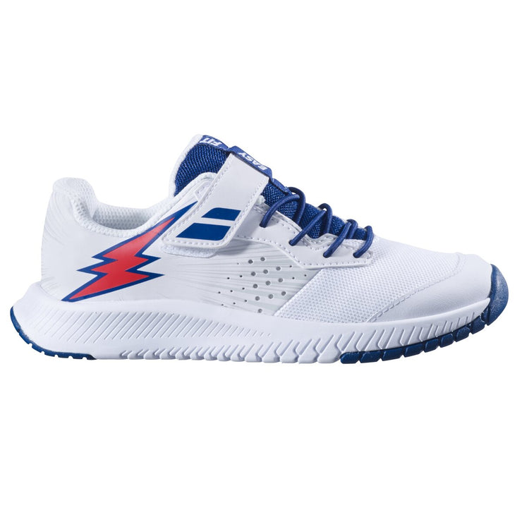 BABOLAT PULSION ALL COURT KID BOY Shoes 1005 White/Estate Blue