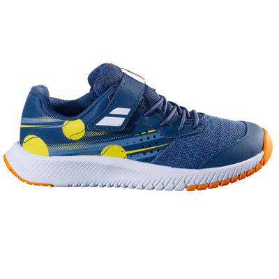 BABOLAT PULSION ALL COURT KID BOY Shoes 4132 Blue/Yellow