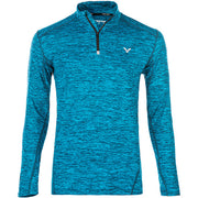 VICTOR Parker M Melange Performance Midlayer Sweatshirt 2034 Poseidon