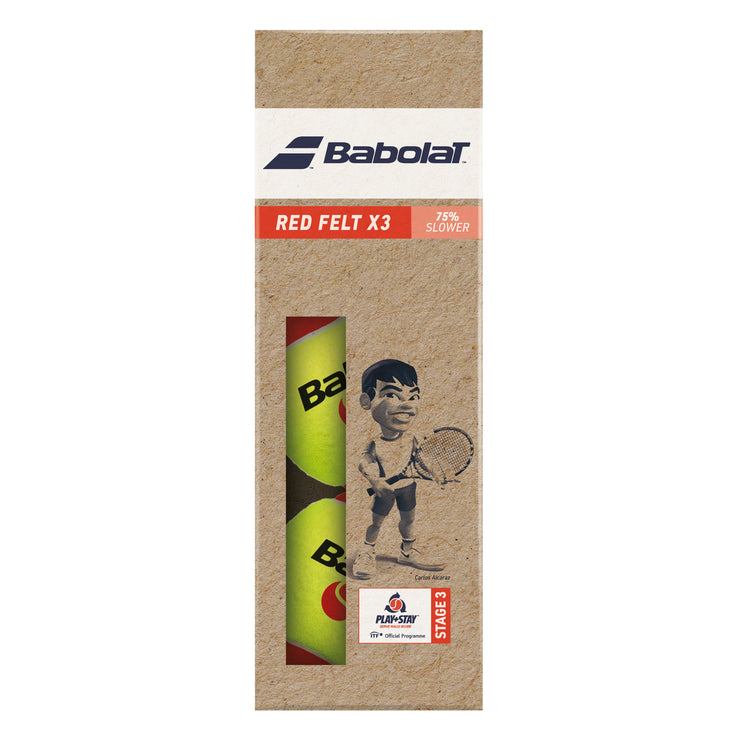 BABOLAT RED FELT X3 Tennis ball 0113 Yellow