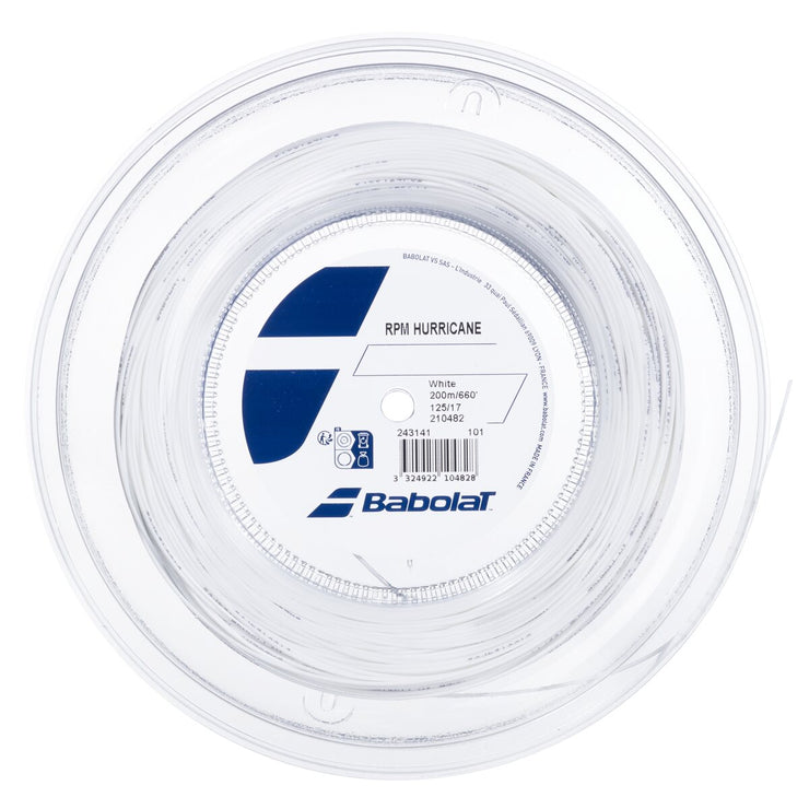 BABOLAT RPM Hurricane 200M Tennis Strings 0101 White