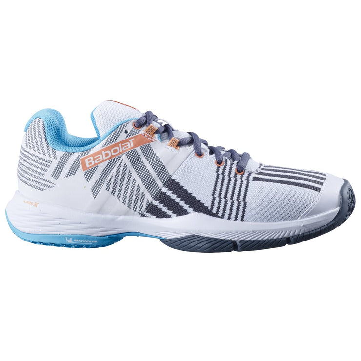 BABOLAT SENSA WOMEN Shoes 1085 White/Canyon Sunset