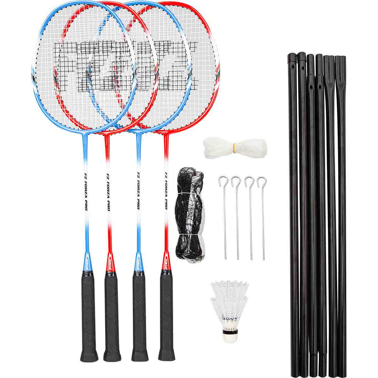 FZ FORZA Summer Pro - 4 pcs + net Racket 1001 Black