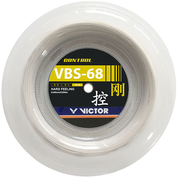 VICTOR VBS-68 Reel Badminton Strings 1002 White