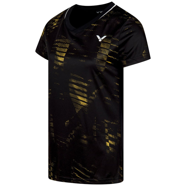 VICTOR VICTOR T-44100 W Tee T-shirt 1001C Black (C)